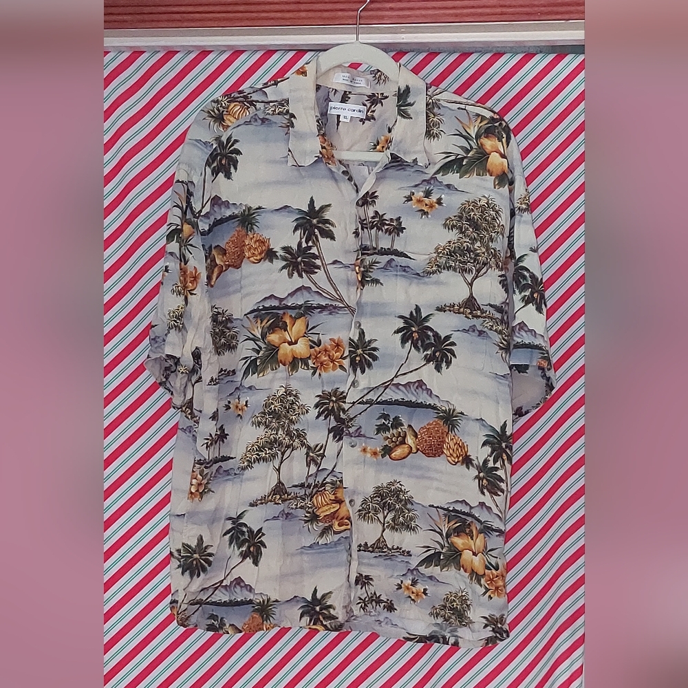 Pierre Cardin Tropical Print Men's Shirt
